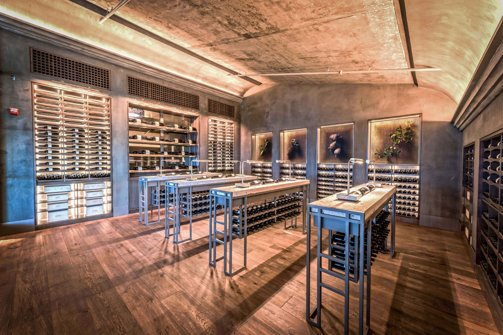Wine cellar tasting room