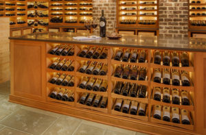 Memphis Wine Cellar Features a large island