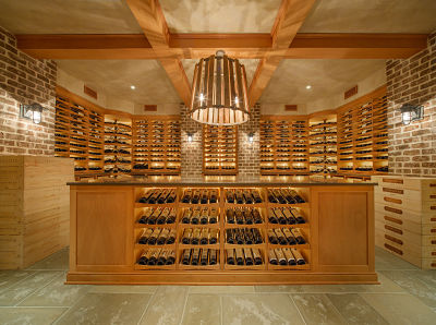 Custom built wine cellar