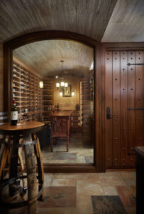 Old world wine cellar