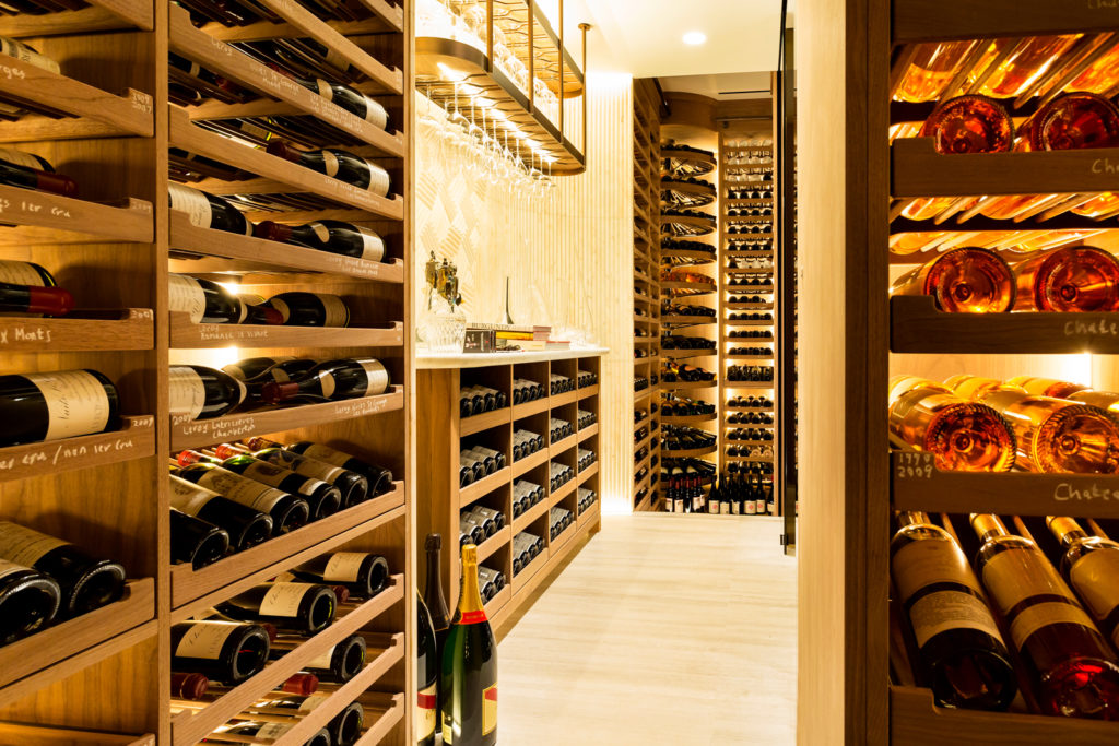 Beautiful Australia wine cellar interior