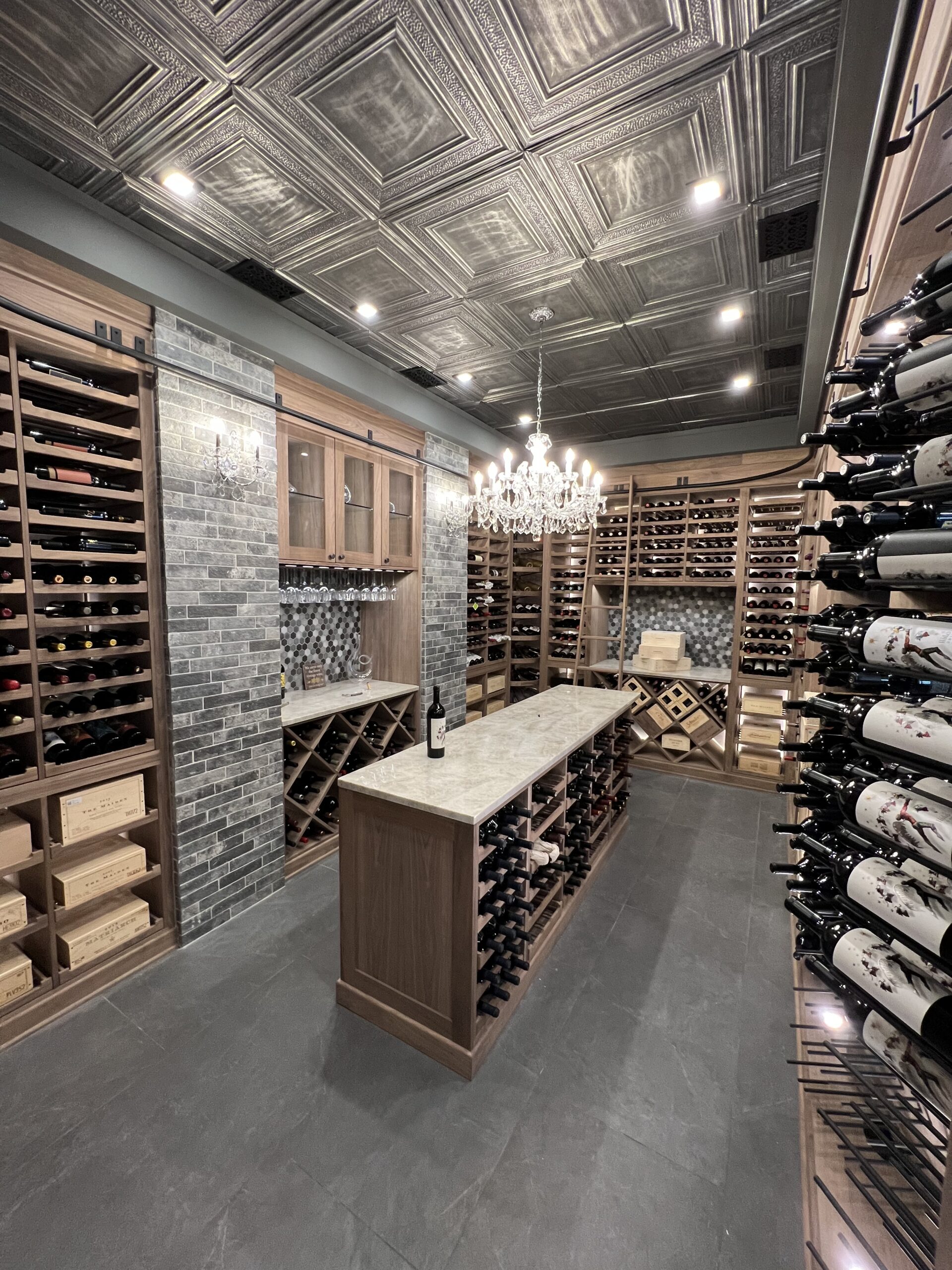 Luxury West Bloomfield Wine Cellar
