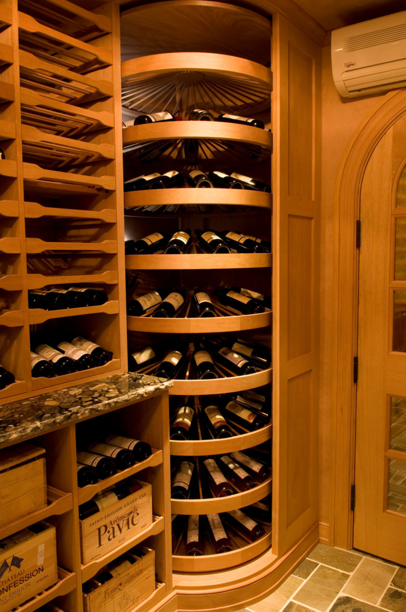 corner wine storage solution