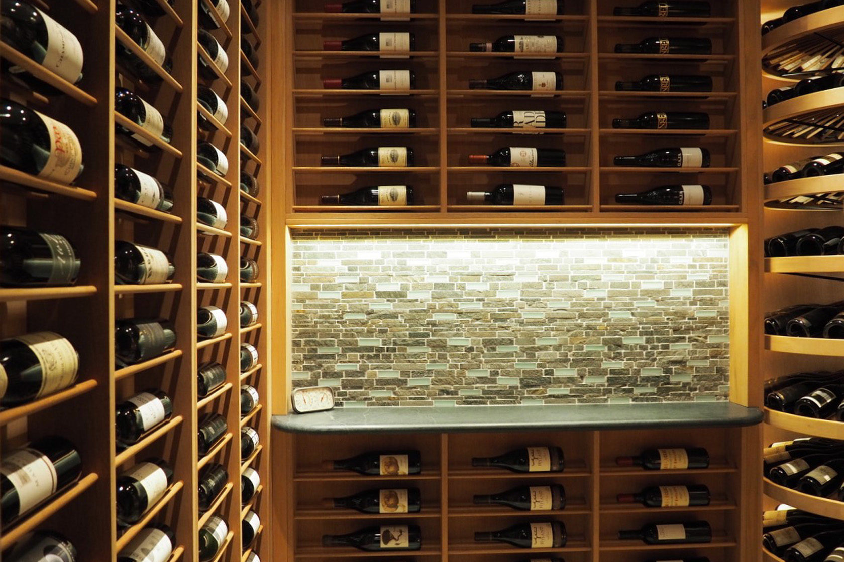 Wine cellar display options