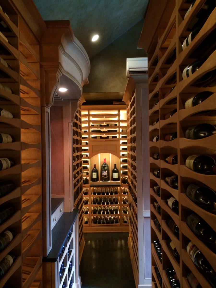 Custom wine cellar in Florida