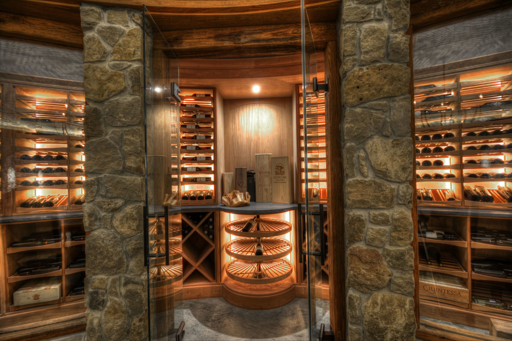 Stunning wine cellars