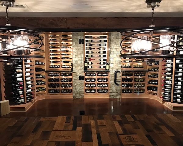 Missouri Wine Cellar with a Contemporary Flair