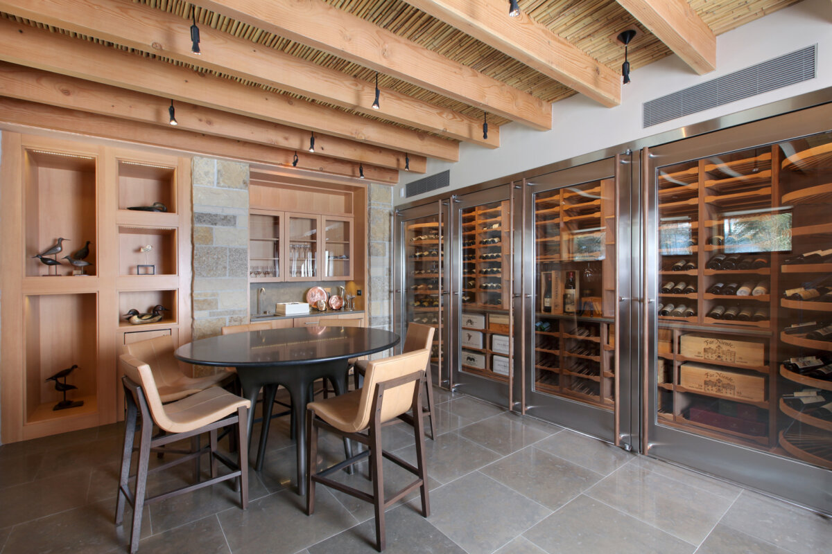 Transitional Wine Cellar Design