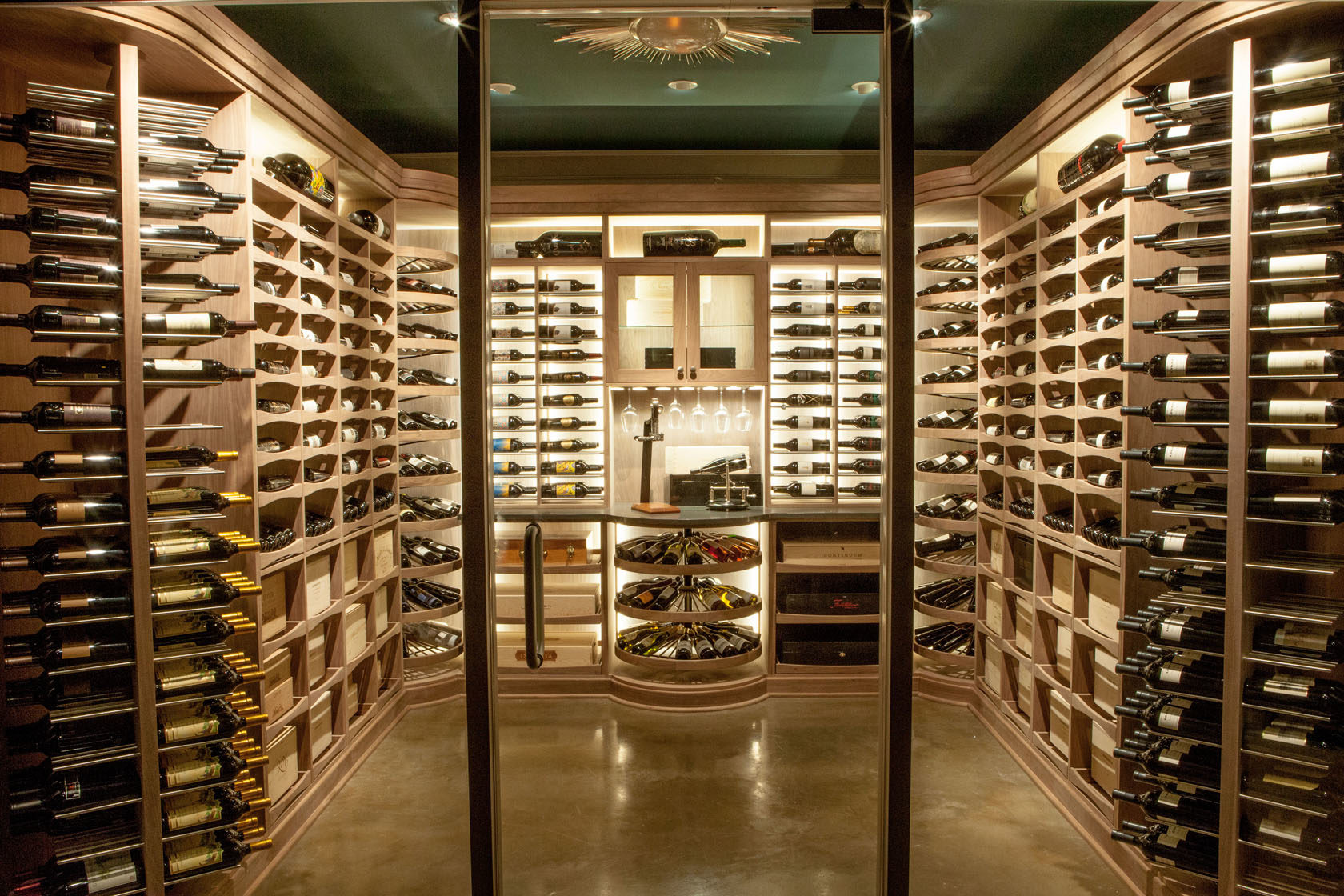 Wine cellar with Transitional Design Style