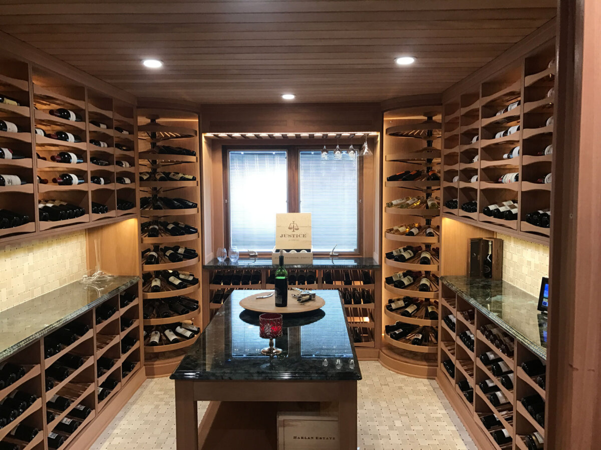 wine-inspired furniture and wine cellars