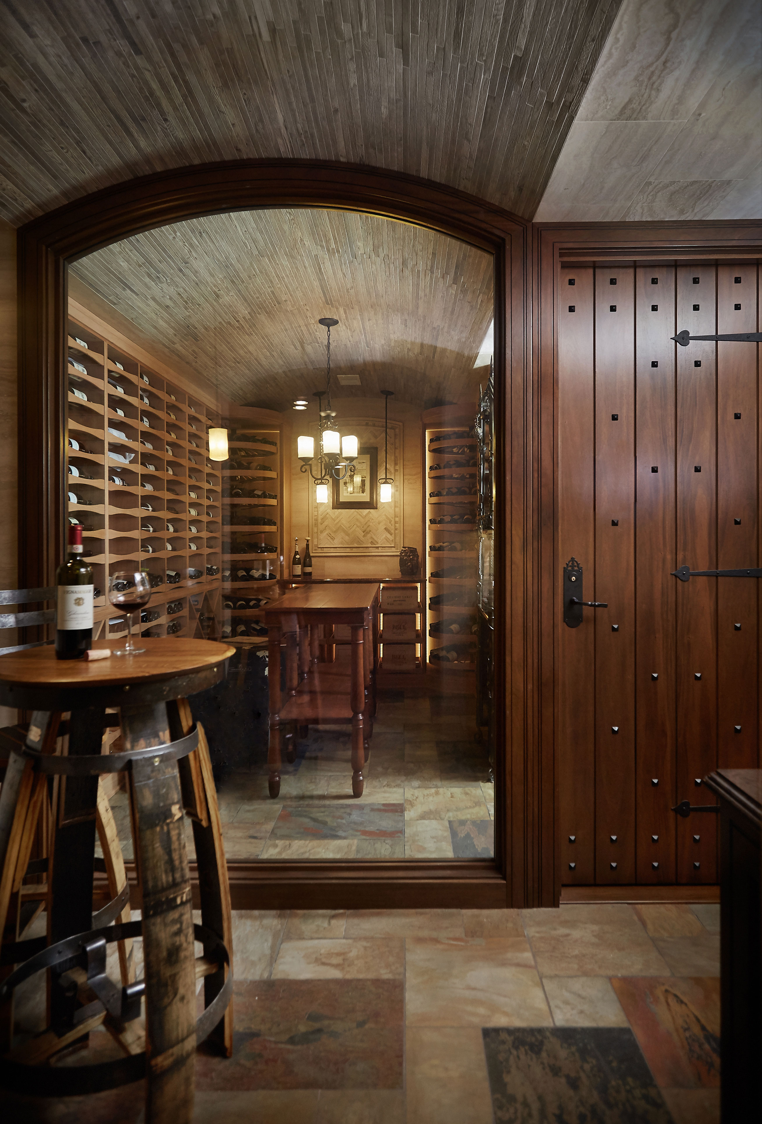 Old World Wine Cellar in West Michigan Revel Custom Wine Cellars