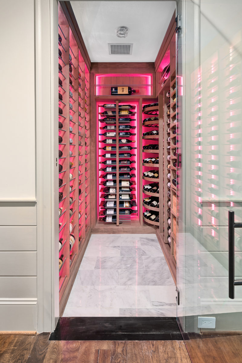 Wine Cellar with RGB LED Lighting