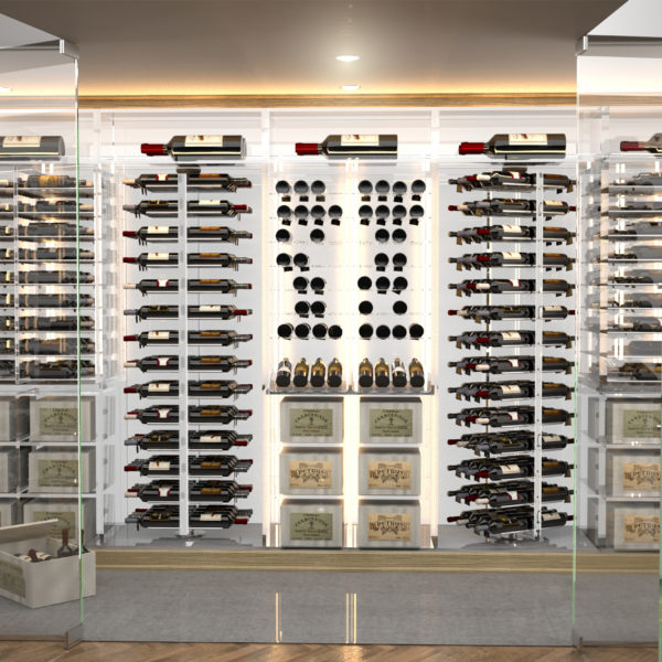 Modern Acrylic Wine Cellar