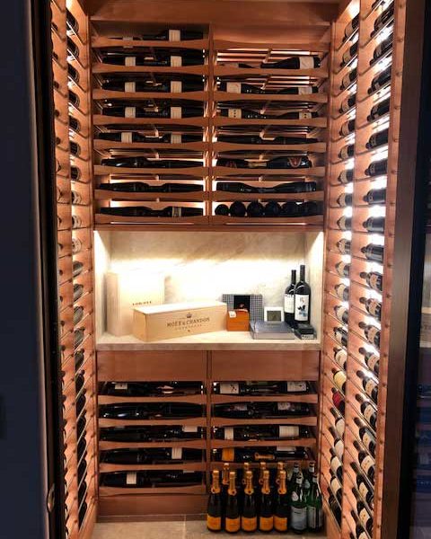 Closet Wine Cellar in Aspen Colorado