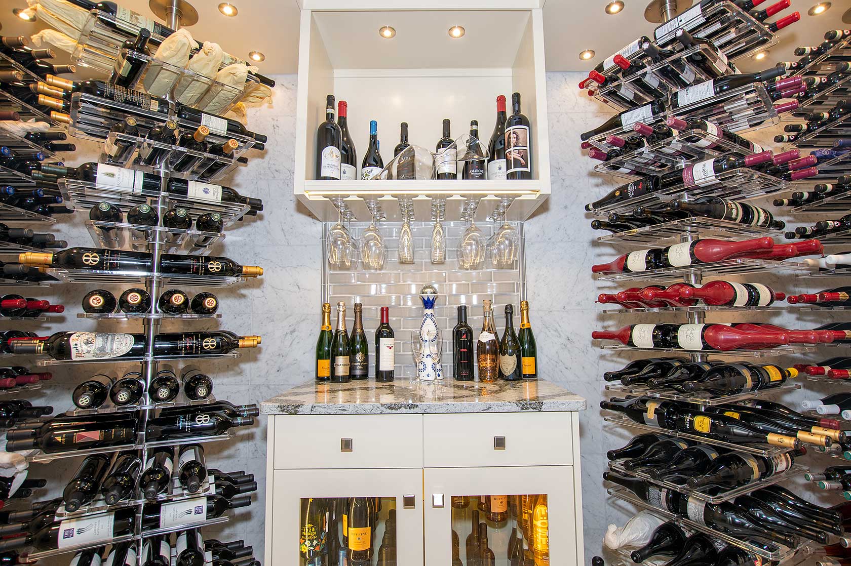 Acrylic Wine Racks Give Clarity to Your Collection