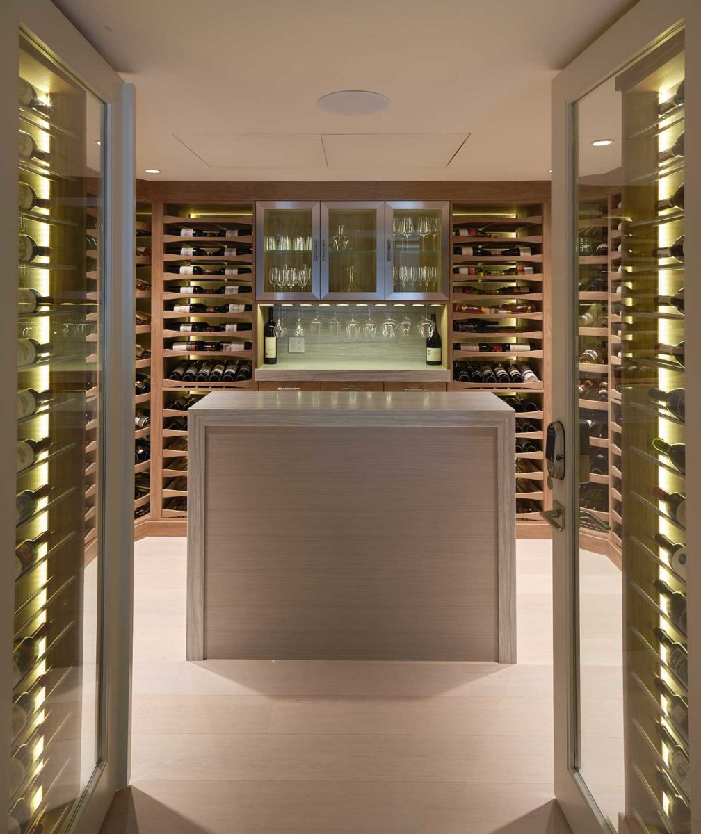 SanFrancisco Wine Cellar with Modern Styling