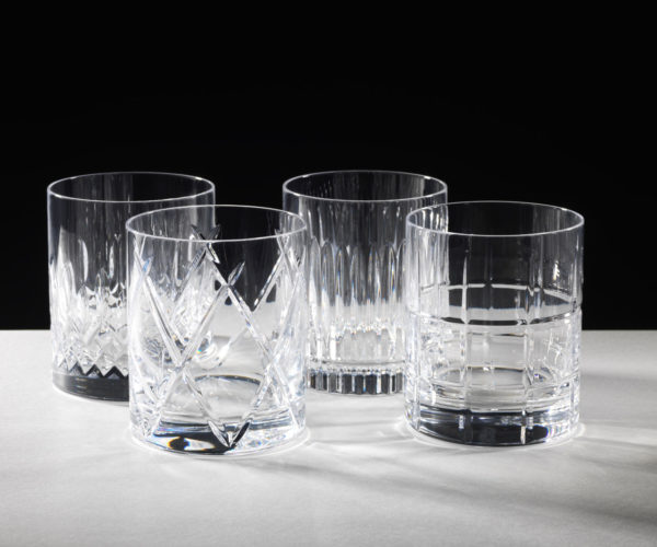 Waterford rocks glasses for cigar box